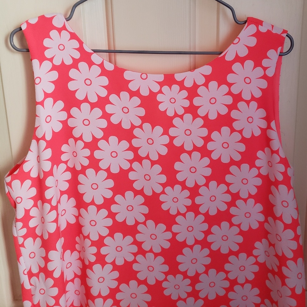 Nymphe hot pink retro shift dress